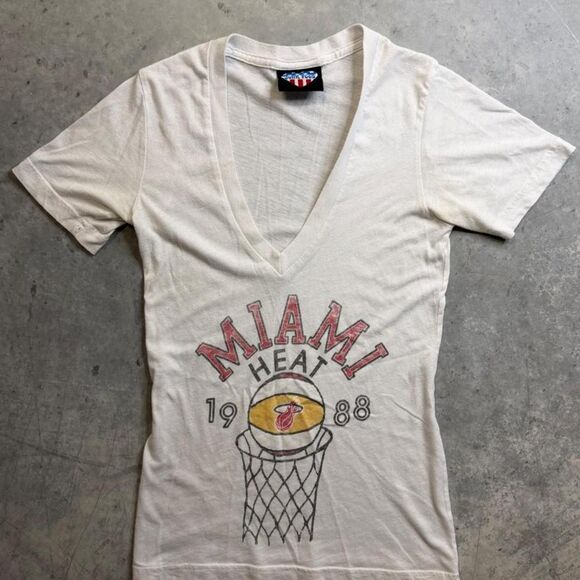 Junk Food Clothing Tops - Junk-food Women's White and Cream T-shirt